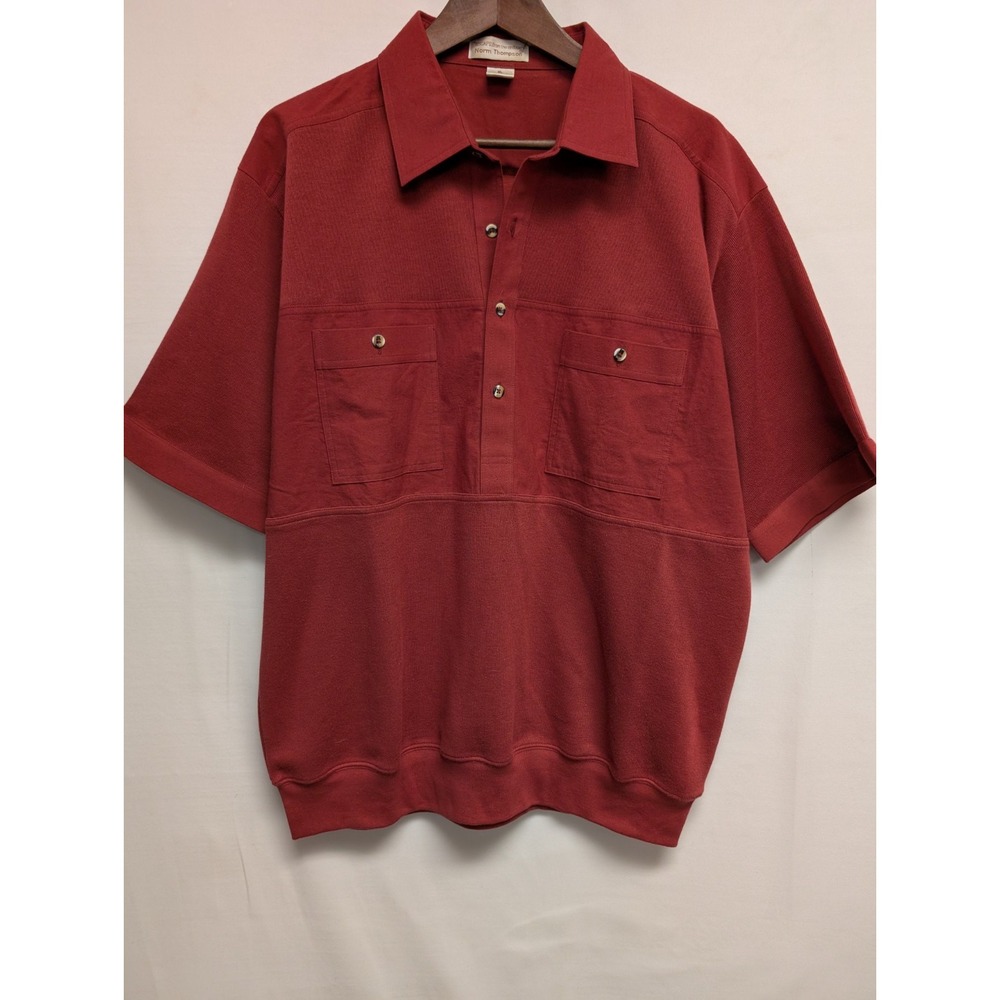 Vintage Norm Thompson Escape The Ordinary Wise guy Rugby Shirt Grandpa Dad XL